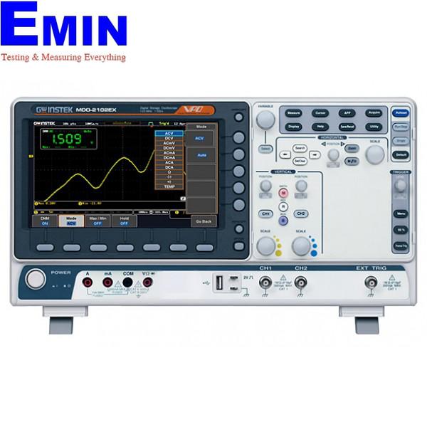 GW INSTEK MDO-2102EX Mixed-signal Oscilloscope (100MHz ,2-channels, Digital  Storage Oscilloscope，Spectrum analyzer ,dual channel 25MHz AWG) 